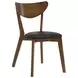 Malone Black Upholstered Side Chair Set of 2