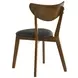 Malone Black Upholstered Side Chair Set of 2
