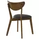 Malone Black Upholstered Side Chair Set of 2