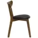 Malone Black Upholstered Side Chair Set of 2