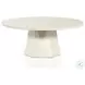 Bowman White Concrete Outdoor Coffee Table