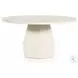 Bowman White Concrete Outdoor Dining Table