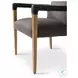 Reuben Lamont Oak Performance Fabric Dining Chair