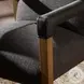 Reuben Lamont Oak Performance Fabric Dining Chair