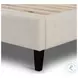 Madison Cambric Ivory Performance Fabric Queen Upholstered Bed