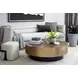 Bernaby Antique Brass and Black Coffee Table