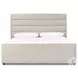 Daphne Crypton Wayfarer Snow Performance Fabric Queen Upholstered Bed