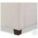 Daphne Crypton Wayfarer Snow Performance Fabric King Upholstered Bed