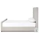 Daphne Crypton Wayfarer Snow Performance Fabric King Upholstered Bed