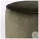 Sinclair Surrey Olive Round Ottoman