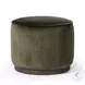 Sinclair Surrey Olive Round Ottoman