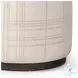Sinclair Sheffield Ivory Round Ottoman