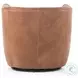 Hanover Heirloom Sienna Leather Swivel Chair