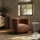 Hanover Heirloom Sienna Leather Swivel Chair