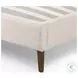 Potter Dover Crescent Performance Fabric Twin Upholstered Bed