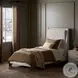 Potter Dover Crescent Performance Fabric Twin Upholstered Bed