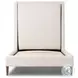 Potter Dover Crescent Performance Fabric Twin Upholstered Bed