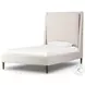 Potter Dover Crescent Performance Fabric Twin Upholstered Bed
