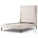 Potter Dover Crescent Performance Fabric Twin Upholstered Bed