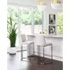 Rayla Belfast Oatmeal Fabric Counter Height Stool