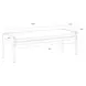 Abbington and Bravo Black Bellevue Bench