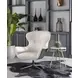 Anak White And Antique Brass Side Table