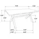 Alston Knotty Nutmeg Rectangular Dining Table