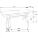 Alston Knotty Nutmeg Trestle Bench