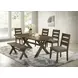 Alston Knotty Nutmeg Trestle Bench