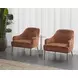 Cameron Nono Rust Fabric Lounge Chair