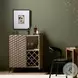 Raffael Carved Stonewash Grey Mango 2 Door Bar Cabinet
