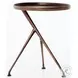 Schmidt Antique Rust Round Accent Table