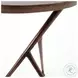 Schmidt Antique Rust Round Accent Table