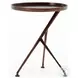 Schmidt Antique Rust Round Accent Table