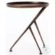 Schmidt Antique Rust Round Accent Table
