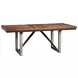 Spring Creek Natural Walnut and Espresso Extendable Dining Table
