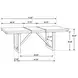Spring Creek Natural Walnut and Espresso Extendable Dining Table