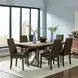 Spring Creek Natural Walnut and Espresso Extendable Dining Table