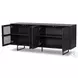 Carmel Black Wash 4 Door Sideboard