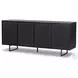 Carmel Black Wash 4 Door Sideboard