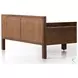 Sydney Brown Wash Twin Upholstered Bed