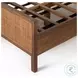 Sydney Brown Wash Twin Upholstered Bed