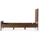 Sydney Brown Wash Twin Upholstered Bed