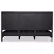 Sydney Black Wash and Black Cane King Upholstered Bed