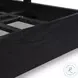 Sydney Black Wash and Black Cane Twin Upholstered Bed
