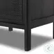 Sydney Black Wash and Black Cane Right 1 Door Nightstand