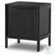 Sydney Black Wash and Black Cane Upholstered Bedroom Set