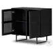 Carmel Black Wash Small 2 Door Cabinet