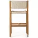 Delano Natural Teak Outdoor Counter Height Stool