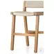 Delano Natural Teak Outdoor Counter Height Stool